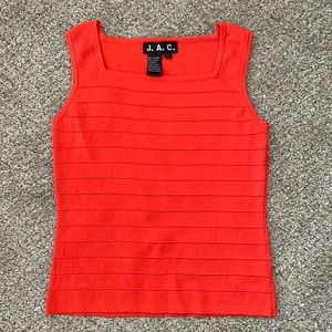 J.A.C. Vibrant Orange Top Size Small
